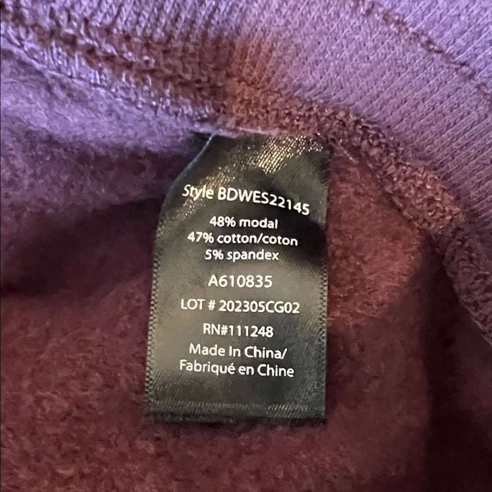 Barefoot Dreams Cozy Burgundy Fig Sweater and Jogger Pants Set Medium TALL - Picture 13 of 13